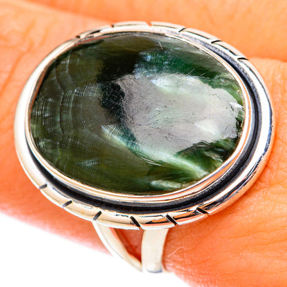 Seraphinite Rings handcrafted by Ana Silver Co - RING121463