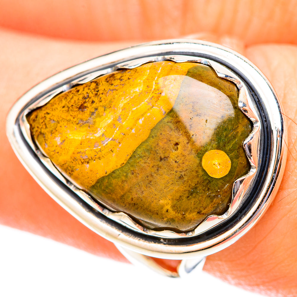Ocean Jasper Rings handcrafted by Ana Silver Co - RING121469
