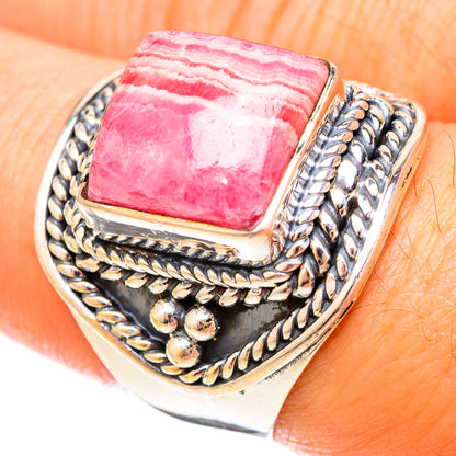 Rhodochrosite Rings handcrafted by Ana Silver Co - RING121472