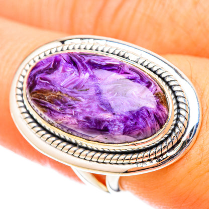 Charoite Rings handcrafted by Ana Silver Co - RING121479