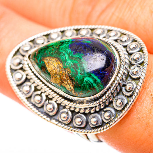 Azurite Rings handcrafted by Ana Silver Co - RING121494