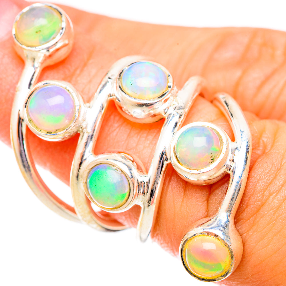 Ethiopian Opal Rings handcrafted by Ana Silver Co - RING121497