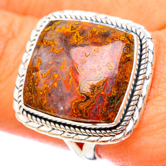 Moroccan Agate Rings handcrafted by Ana Silver Co - RING121527