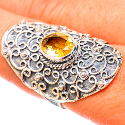 Citrine Rings handcrafted by Ana Silver Co - RING121529