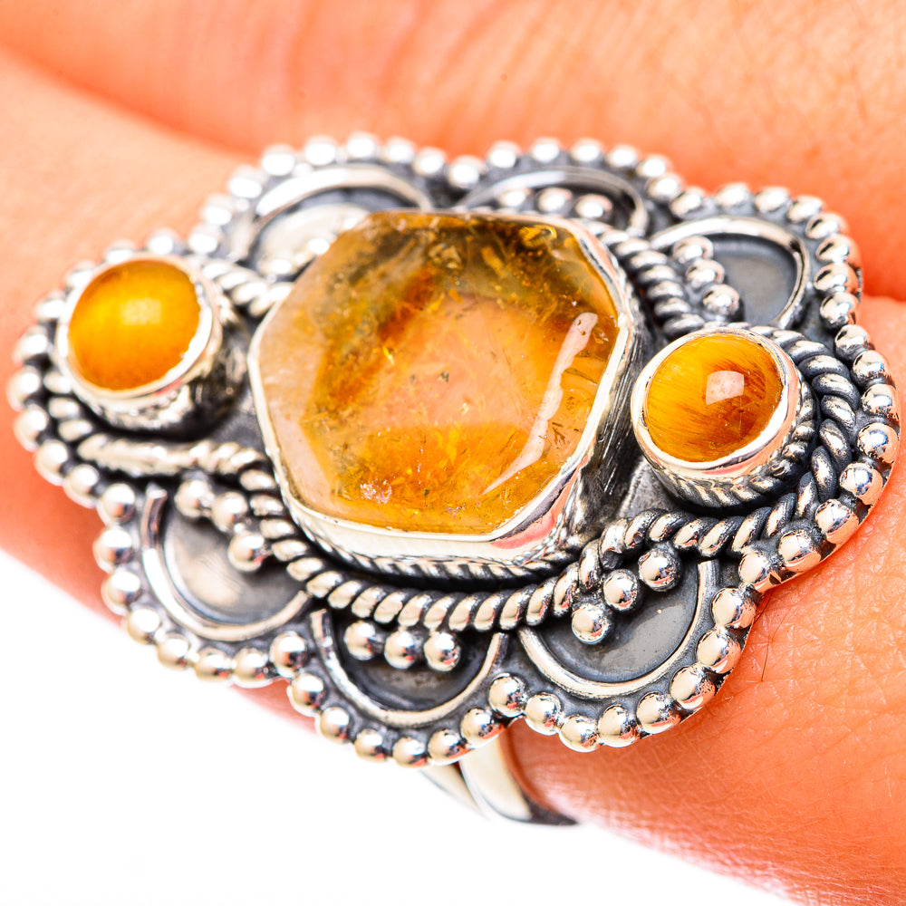 Citrine Rings handcrafted by Ana Silver Co - RING121530