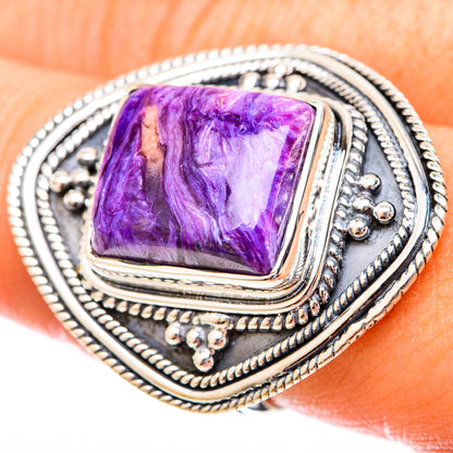 Charoite Rings handcrafted by Ana Silver Co - RING121536