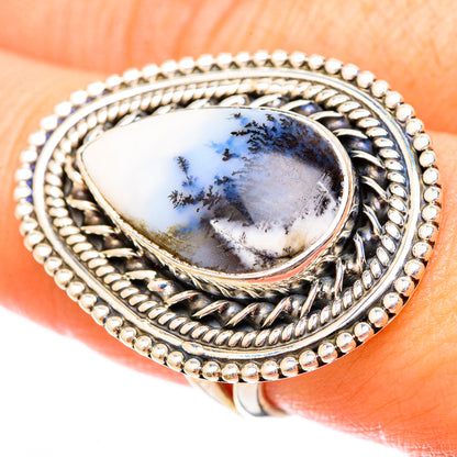 Dendritic Opal Rings handcrafted by Ana Silver Co - RING121541