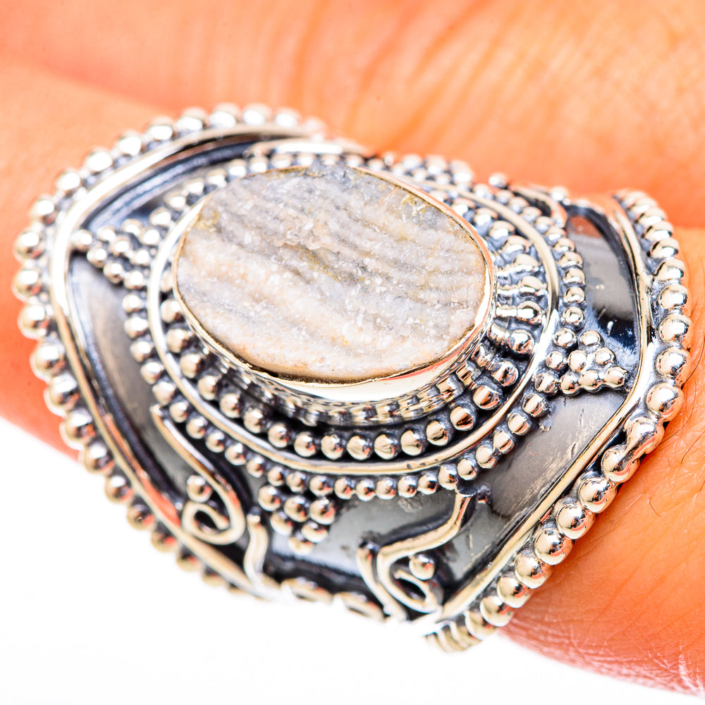 Desert Druzy Rings handcrafted by Ana Silver Co - RING121548