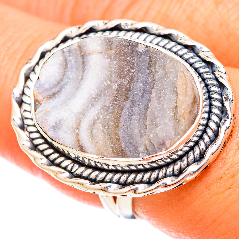 Desert Druzy Rings handcrafted by Ana Silver Co - RING121549
