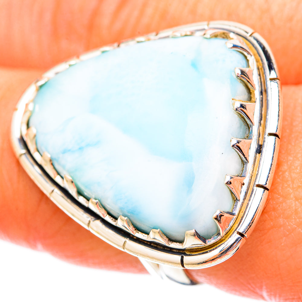 Larimar Rings handcrafted by Ana Silver Co - RING121552