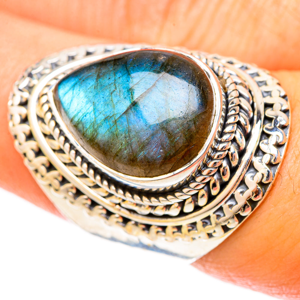 Labradorite Rings handcrafted by Ana Silver Co - RING121560