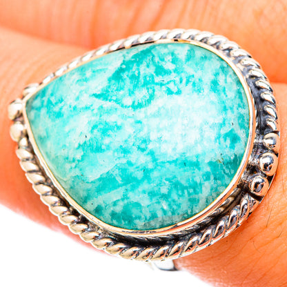Amazonite Rings handcrafted by Ana Silver Co - RING121567