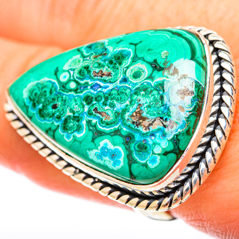Malachite Rings handcrafted by Ana Silver Co - RING121568