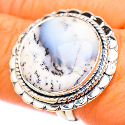 Dendritic Opal Rings handcrafted by Ana Silver Co - RING121583
