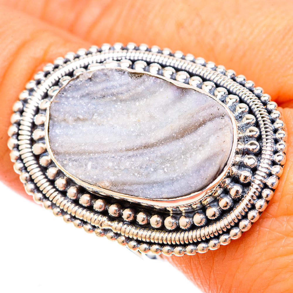 Desert Druzy Rings handcrafted by Ana Silver Co - RING121588