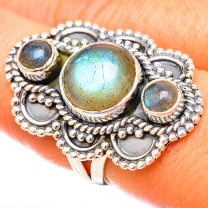 Labradorite Rings handcrafted by Ana Silver Co - RING121590