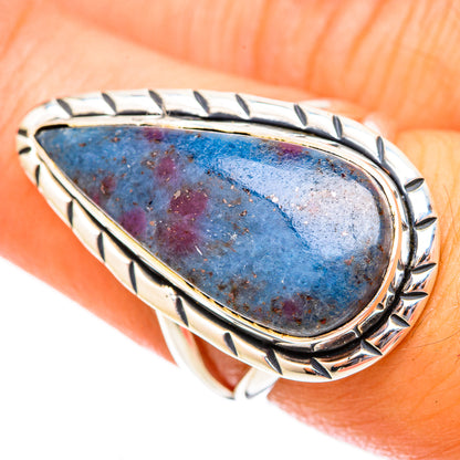 Ruby Fuchsite Rings handcrafted by Ana Silver Co - RING121591