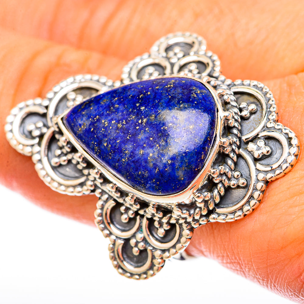Lapis Lazuli Rings handcrafted by Ana Silver Co - RING121592
