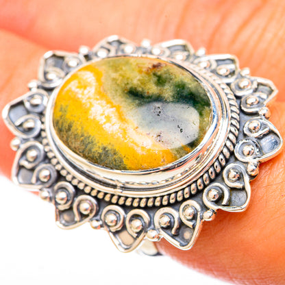 Ocean Jasper Rings handcrafted by Ana Silver Co - RING121602