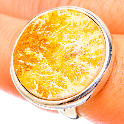 Germany Psilomelane Dendrite Rings handcrafted by Ana Silver Co - RING121620