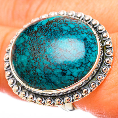 Tibetan Turquoise Rings handcrafted by Ana Silver Co - RING121635