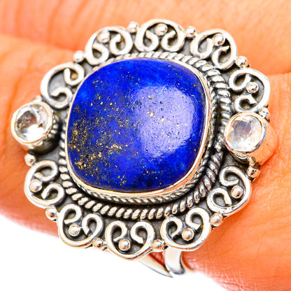 Lapis Lazuli Rings handcrafted by Ana Silver Co - RING121636