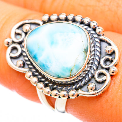 Larimar Rings handcrafted by Ana Silver Co - RING121639