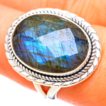 Labradorite Rings handcrafted by Ana Silver Co - RING121645