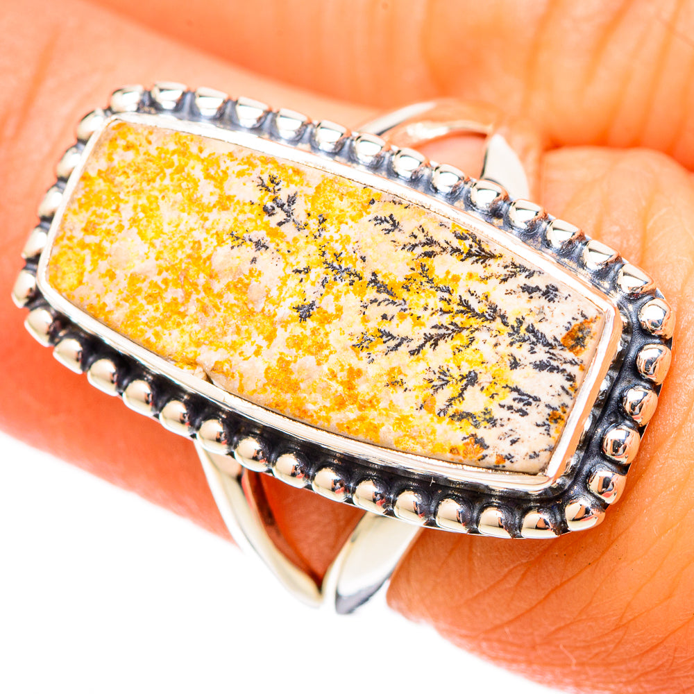 Germany Psilomelane Dendrite Rings handcrafted by Ana Silver Co - RING121651