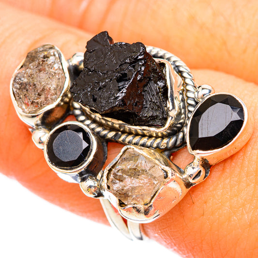 Black Onyx Rings handcrafted by Ana Silver Co - RING121661