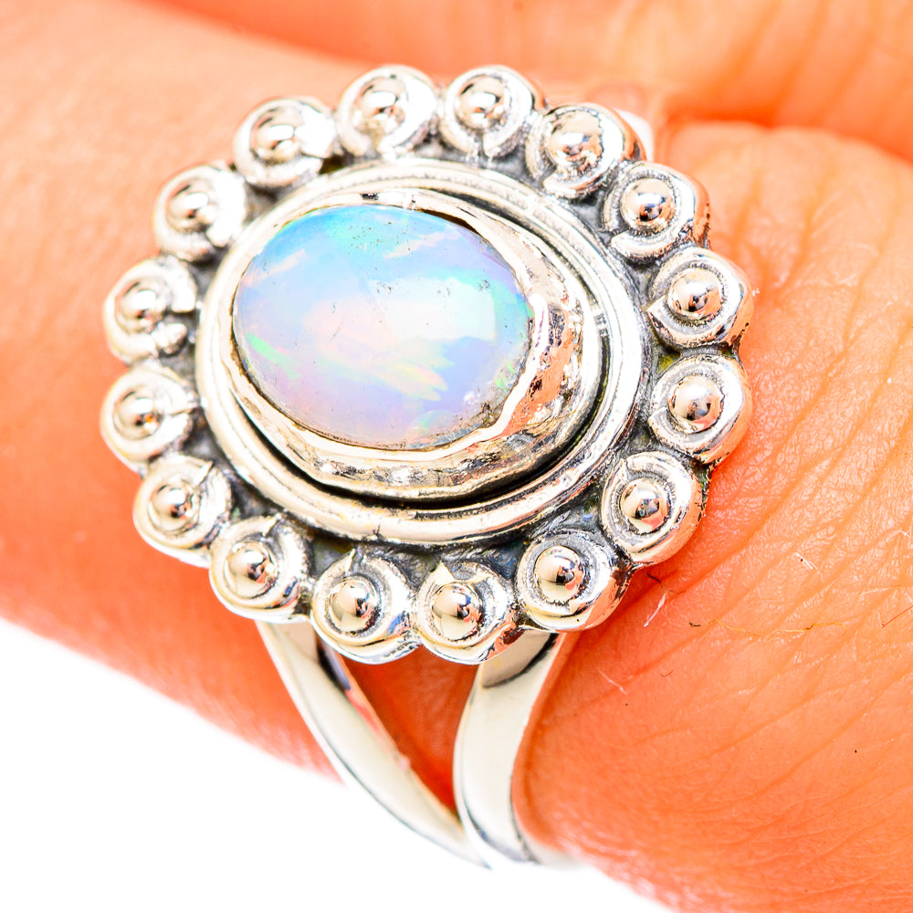 Ethiopian Opal Rings handcrafted by Ana Silver Co - RING121666