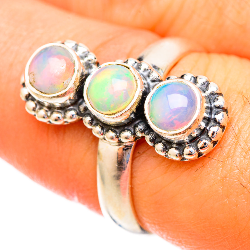 Ethiopian Opal Rings handcrafted by Ana Silver Co - RING121667