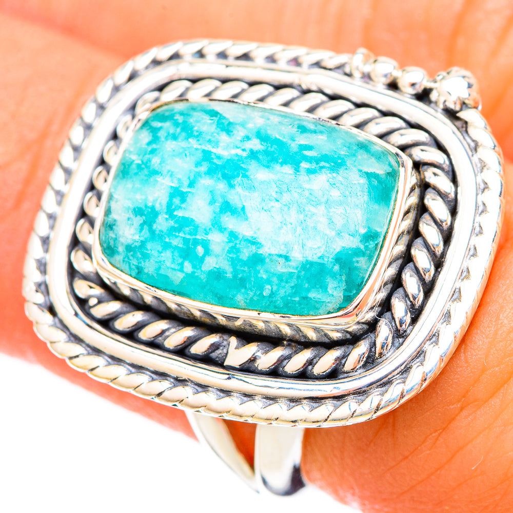Amazonite Rings handcrafted by Ana Silver Co - RING121679