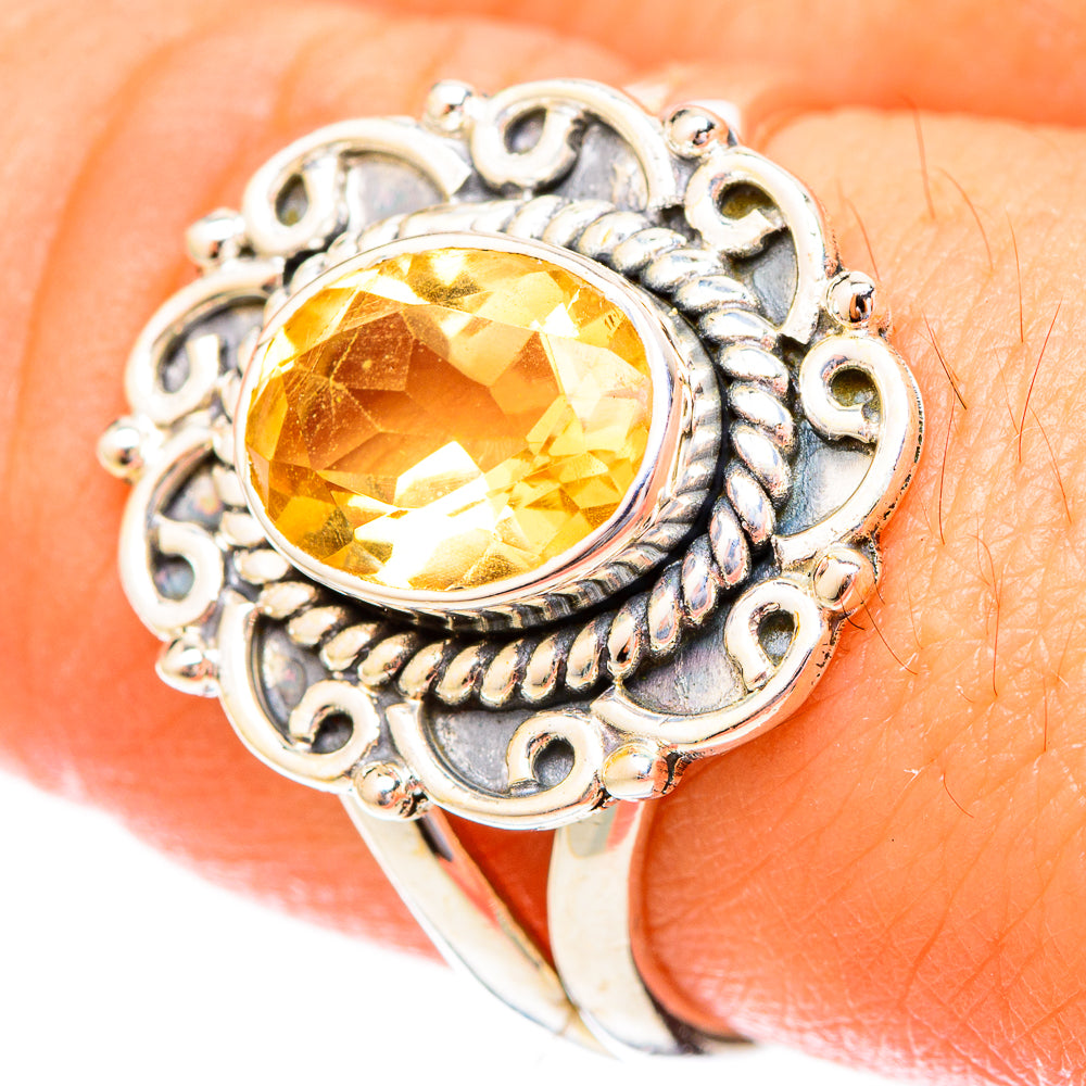 Citrine Rings handcrafted by Ana Silver Co - RING121686
