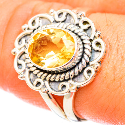 Citrine Rings handcrafted by Ana Silver Co - RING121686