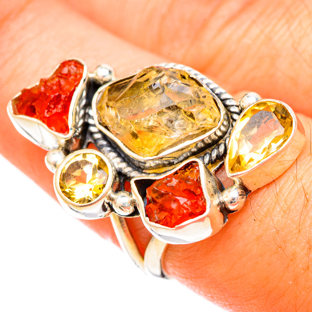 Citrine Rings handcrafted by Ana Silver Co - RING121687