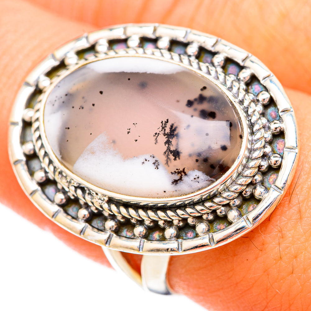 Dendritic Opal Rings handcrafted by Ana Silver Co - RING121697