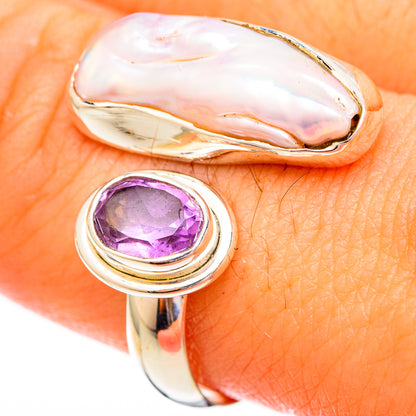 Mother Of Pearl Rings handcrafted by Ana Silver Co - RING121698