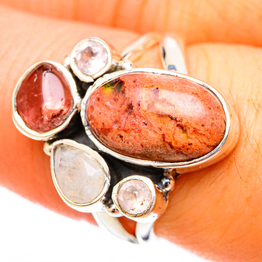 Mexican Fire Opal Rings handcrafted by Ana Silver Co - RING121701