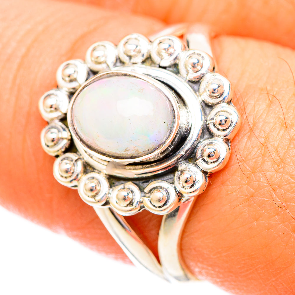Ethiopian Opal Rings handcrafted by Ana Silver Co - RING121702