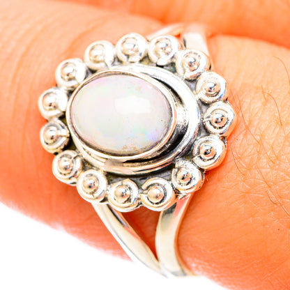 Ethiopian Opal Rings handcrafted by Ana Silver Co - RING121702