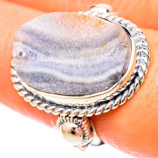 Desert Druzy Rings handcrafted by Ana Silver Co - RING121703