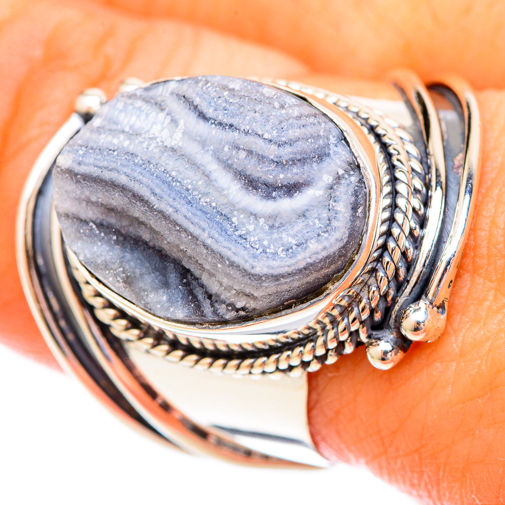 Desert Druzy Rings handcrafted by Ana Silver Co - RING121704
