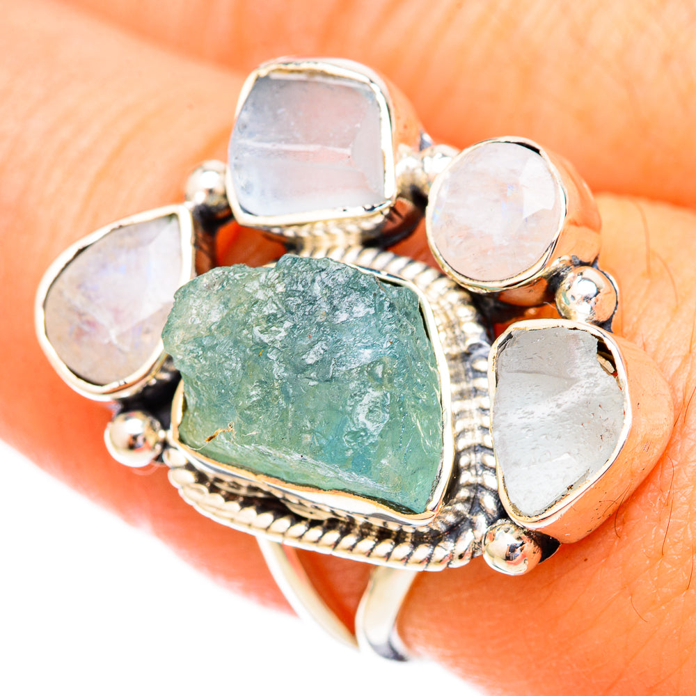 Aquamarine Rings handcrafted by Ana Silver Co - RING121709
