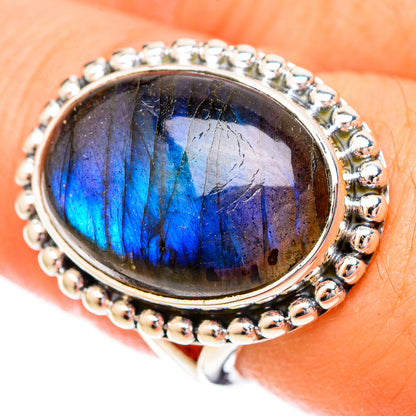 Labradorite Rings handcrafted by Ana Silver Co - RING121710