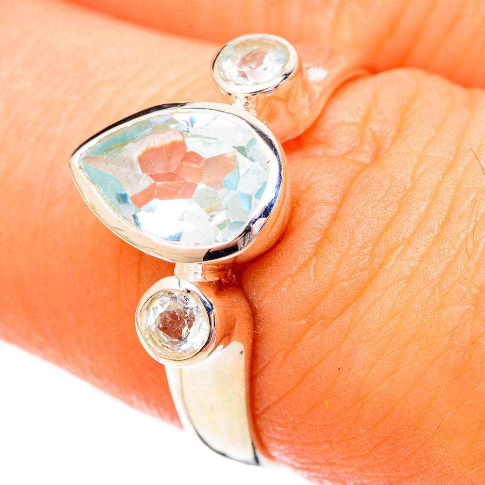 Blue Topaz Rings handcrafted by Ana Silver Co - RING121712