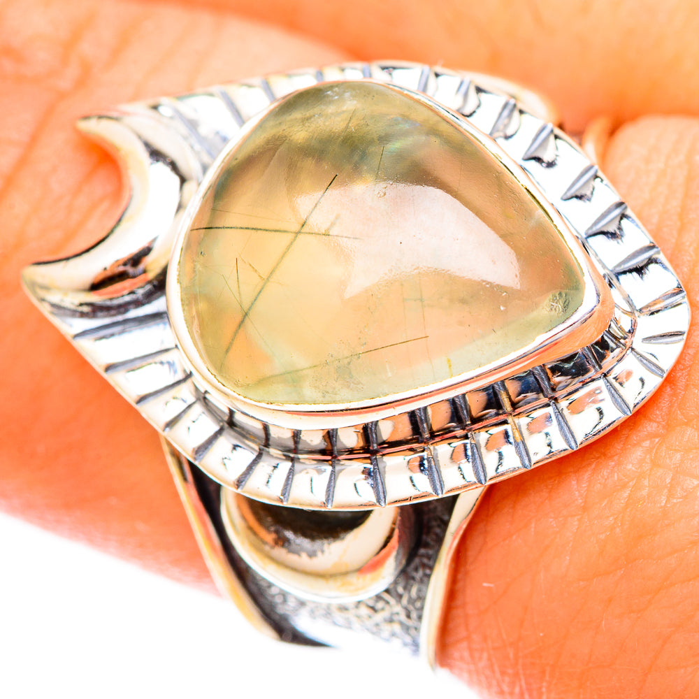 Prehnite Rings handcrafted by Ana Silver Co - RING121716