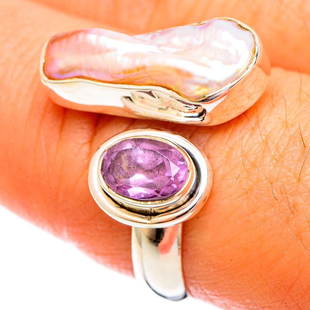 Mother Of Pearl Rings handcrafted by Ana Silver Co - RING121734