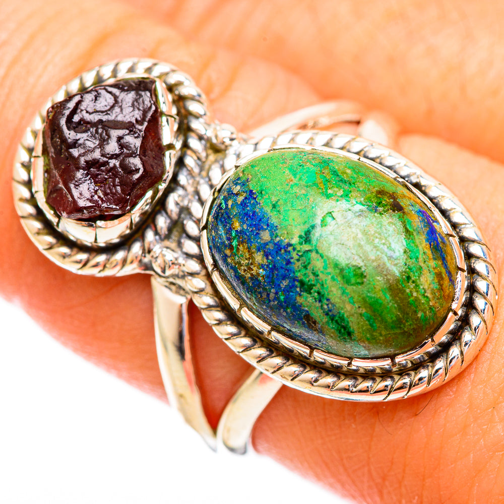 Azurite Rings handcrafted by Ana Silver Co - RING121736