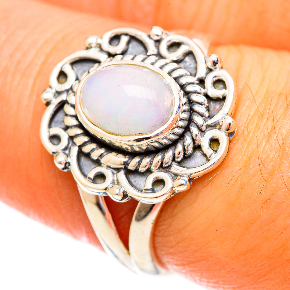 Ethiopian Opal Rings handcrafted by Ana Silver Co - RING121737